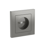 ATLASDESIGN РОЗЕТКА без заземления без шторок, 16А, в сборе, быстрозажим. клем., СТАЛЬ