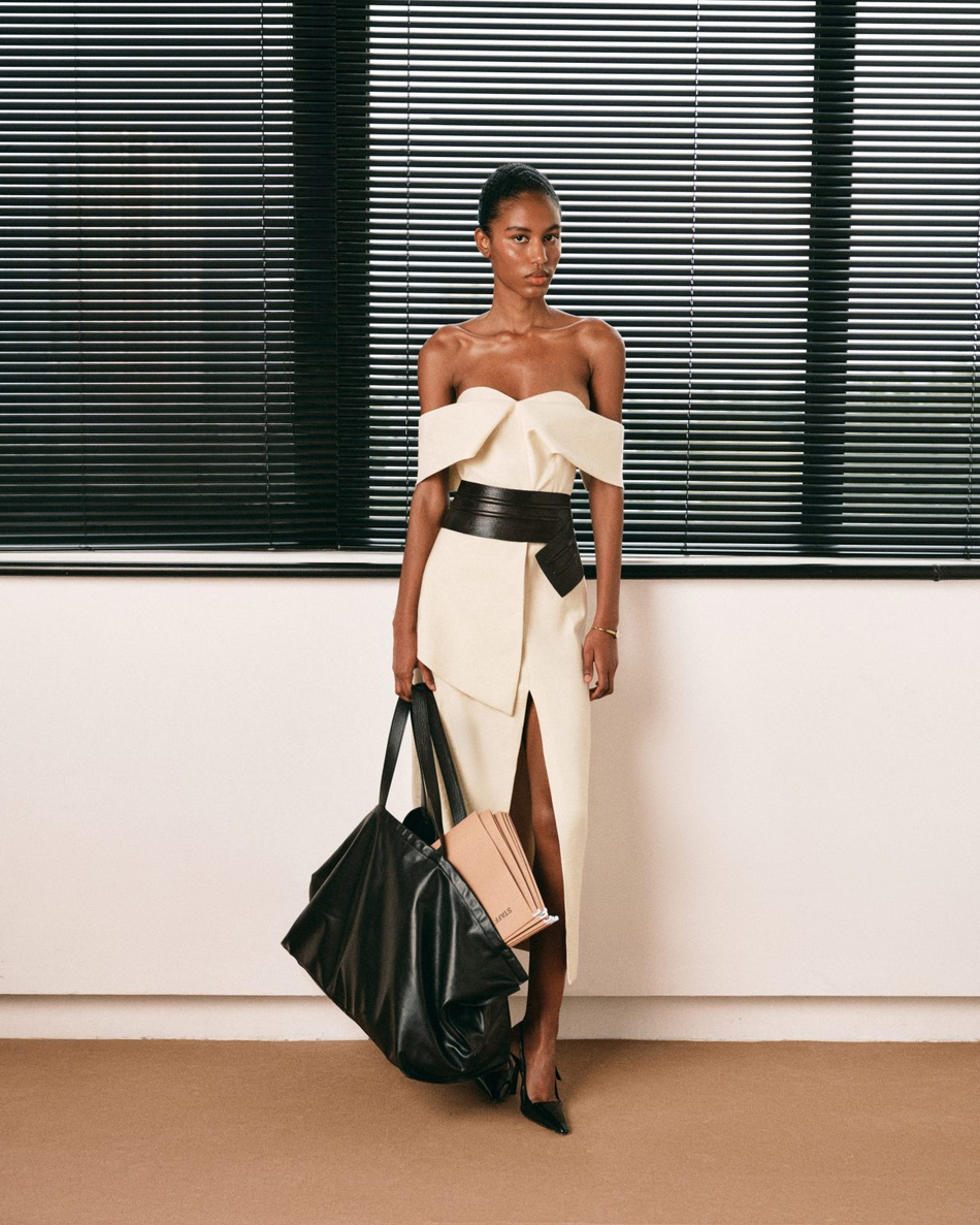 Платье миди из шерсти