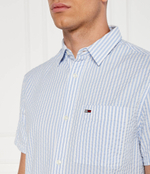 Рубашка STRIPE SEERSUCKER Tommy Jeans - голубой(DM0DM18970)