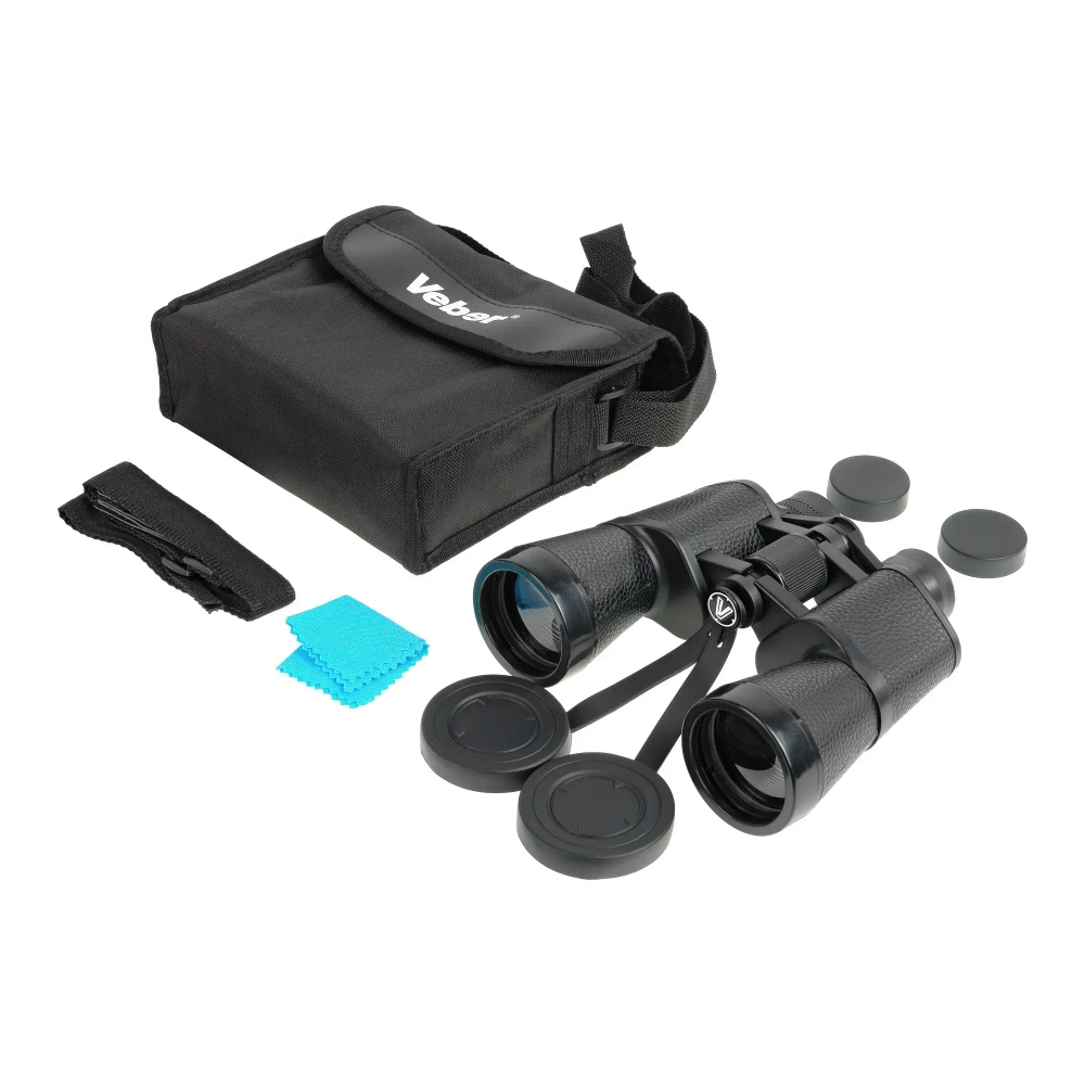 Бинокль Veber Classic БПШЦ 15x50 VL комплектация с чехлом и аксессуарами