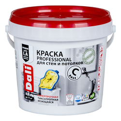 Краска интерьерная акриловая DALI PROFESSIONAL, База С, 0.9л.