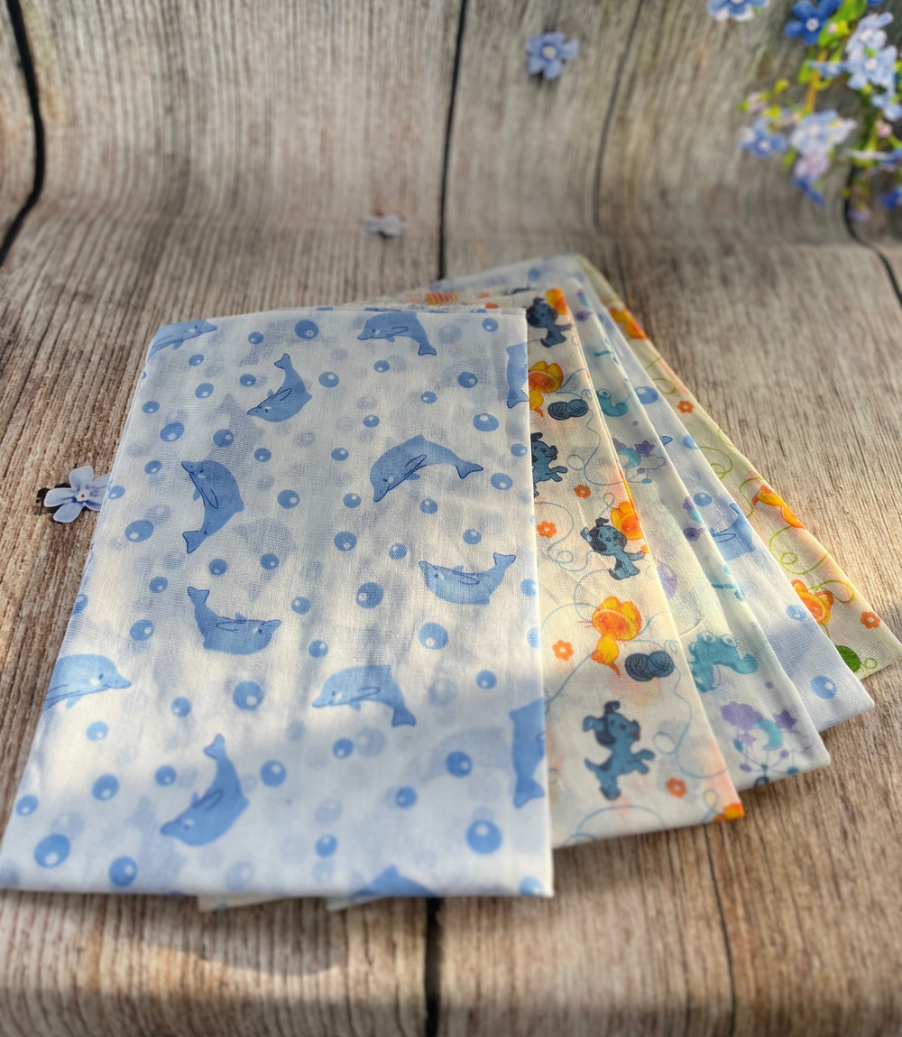 Набор ситцевых пеленок (5 штук) 80*120 (Людин А.В.)