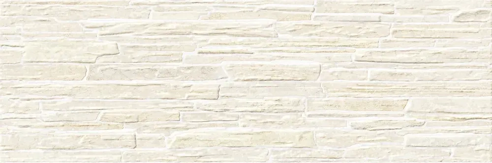 Настенная плитка ALMA Ceramica TWA11ROK014 Rocko 60x20 бежевая глянцевая рельефная под бетон / цемент