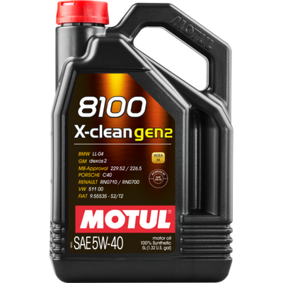 MOTUL 8100 X-CLEAN 5W40 GEN2 (5л) VN синтетическое моторное масло