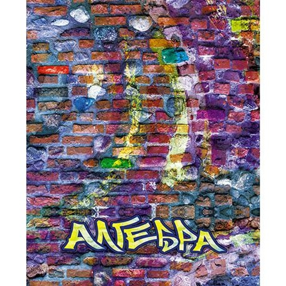 Тетрадь предметная "Кирпичи. Алгебра", клетка, А5, 40л., скрепка, обл. офсетная бумага,ВД лак, справ. материал, Апплика