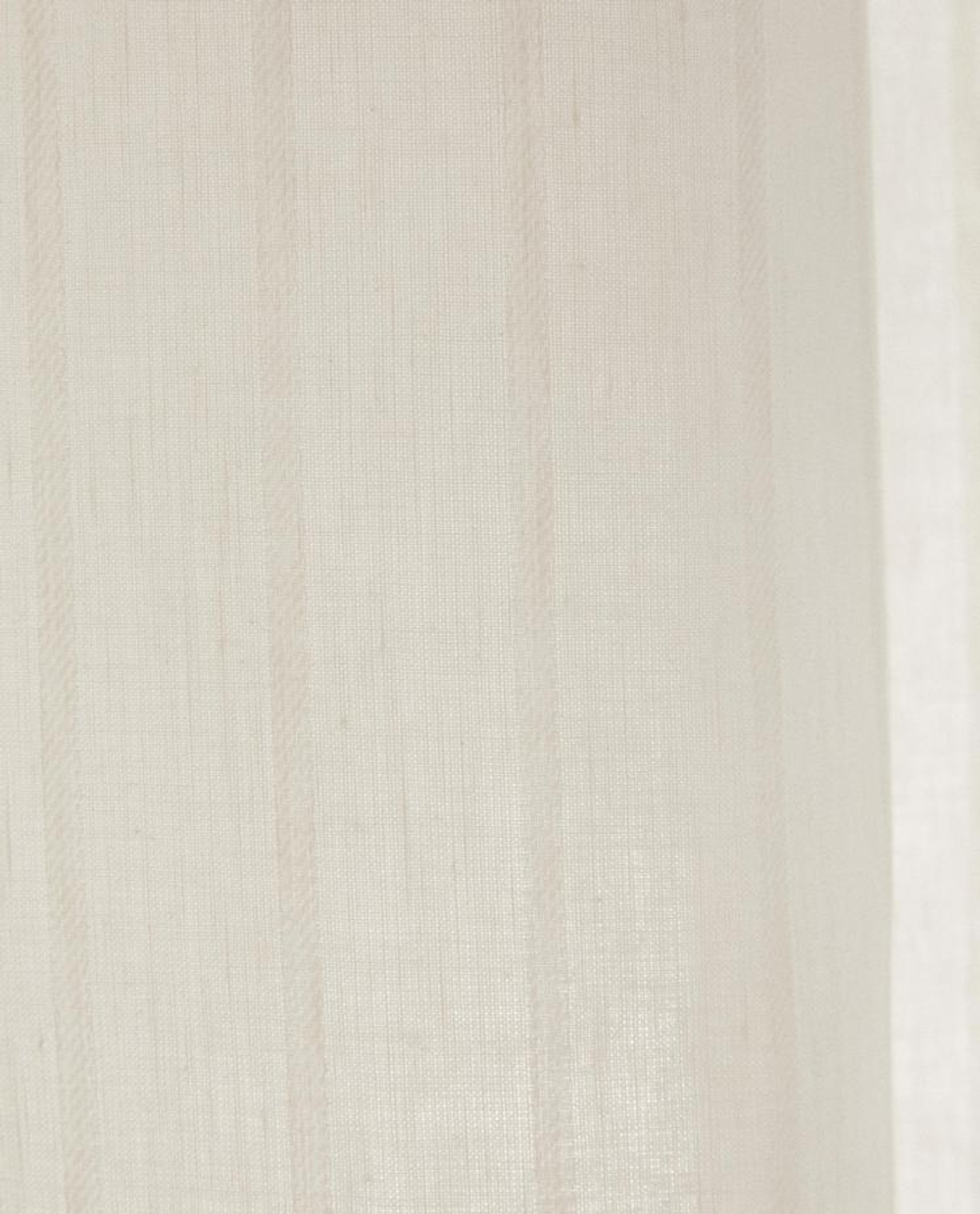 ZARA HOME ЖАККАРДОВАЯ ЛЬНЯНАЯ ШТОРКА ДЛЯ ВАННОЙ, ЦВЕТ СЛОНОВОЙ КОСТИ