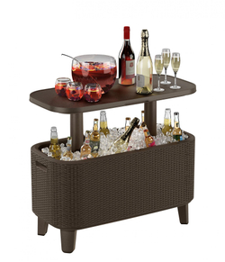 Стол Беви Бар (Bevy Bar Large Cool Bar), коричневый