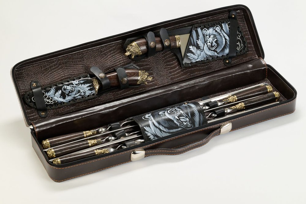 Подарочный набор шампурный №3 (5 шампуров)