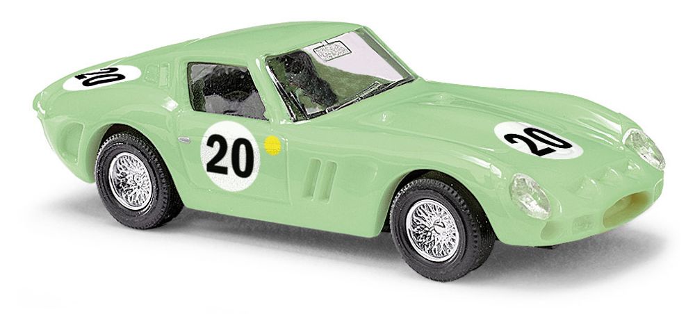 Автомобиль Ferrari 250 GTO, № 20, светло-зеленый (H0)