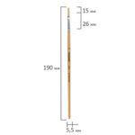 Кисть ПИФАГОР, щетина, плоская, № 4, 200871