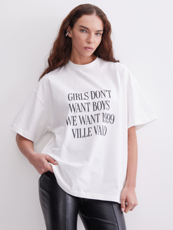 Футболка We want VV, молочная