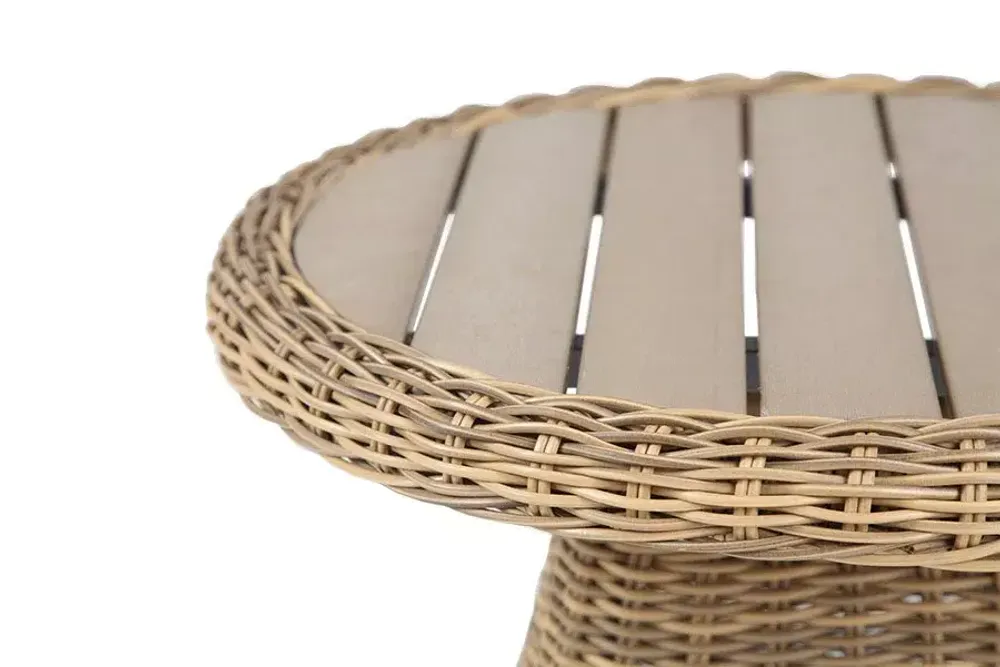 "Равенна" кофейный стол из искусственного ротанга, цвет соломенный