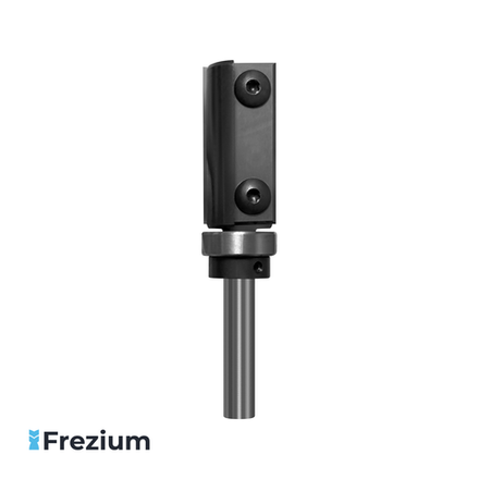 Обгонная фреза со сменными ножами и верхним подшипником (19x8x40x87)