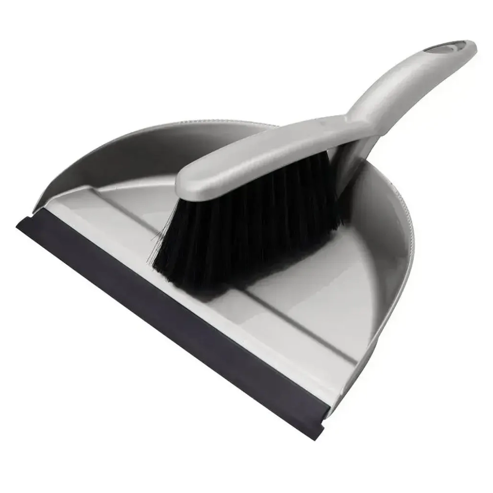 Комплект щетка-сметка Etna с совком с кромкой (серый)