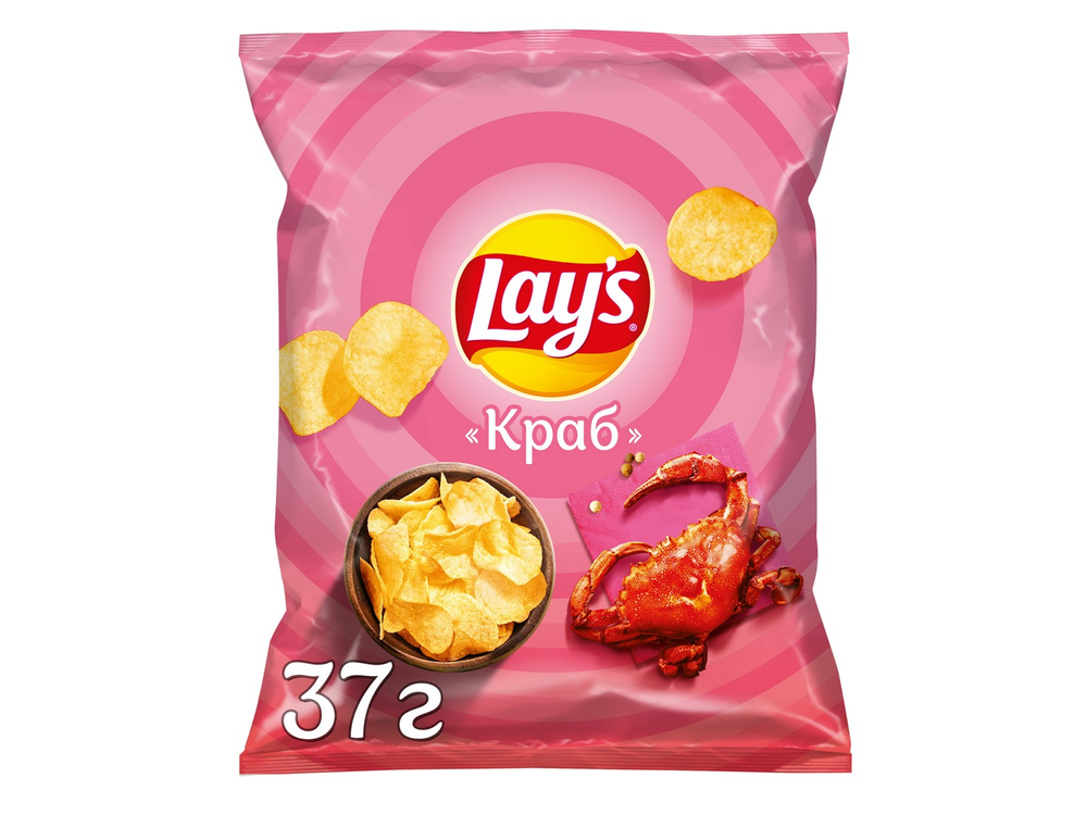 Чипсы LAYS КРАБ 37 гр
