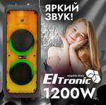 Колонка 10" (20-53 FIRE BOX 1200) динамик 2шт/10" черная ElTRONIC с TWS