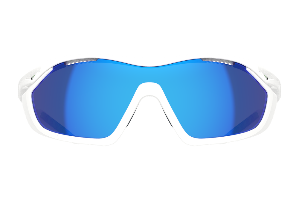 Спортивные очки 720armour Analog Pro / Glossy White / Matte White Gasket / Smoke Full Blue Ti Lens