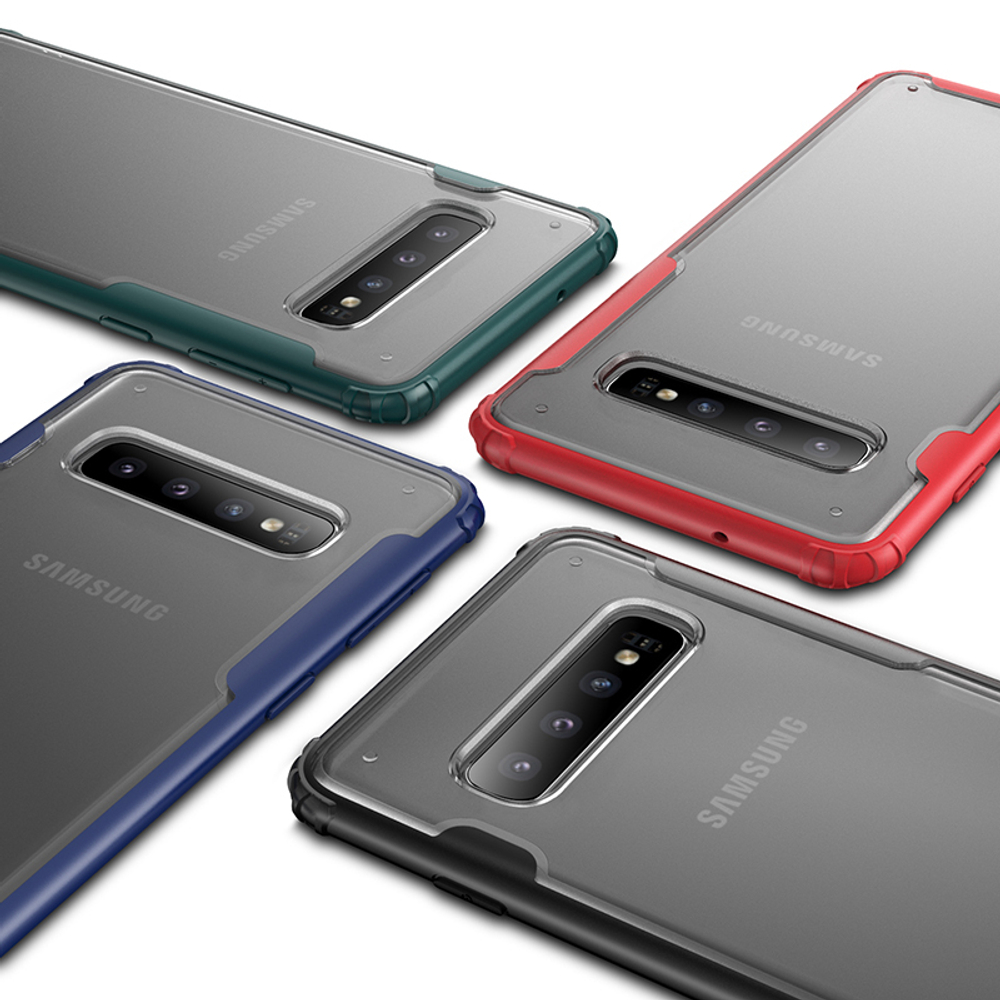 Чехол для Samsung Galaxy S10 прозрачный корпус, серия Ultra Hybrid от Caseport