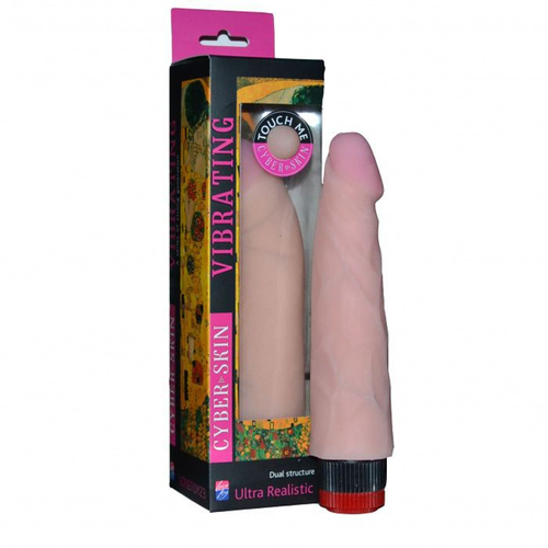 ART-Style №16 – вибратор-реалистик с рельефом вен, телесный, 21 см (рабочая 18 см)