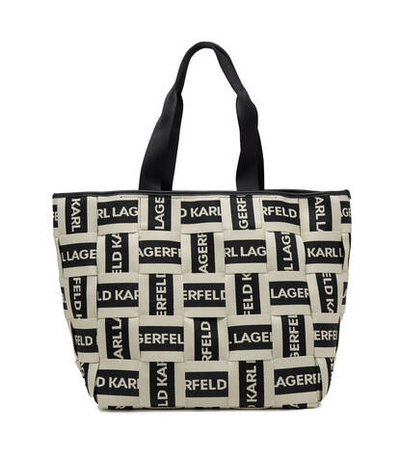 Сумка-шопер k/webbing logo lg tote Karl Lagerfeld - бежевый(235W3029)