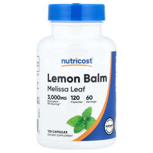 Nutricost, мелисса лекарственная, 120 капсул (150 мг в 1 капсуле)