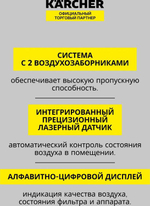 Воздухоочиститель Karcher AF 20,  до 20м2,  серебристый