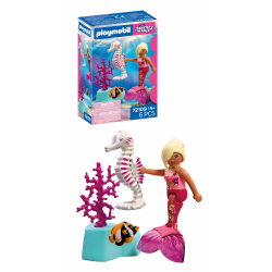 Playmobil Fantasy 72109 & Magic Русалка с морским коньком 6 деталей — фото 1