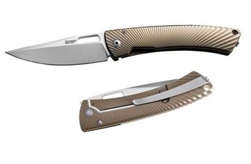 Складной нож Lion Steel "TISPINE" L/TS-1 BM c клинком из стали Uddeholm Elmax® SuperClean, рукоять титан
