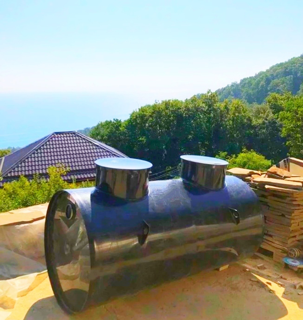 Септик накопительный Канада 1600 л. Горизонтальная (2000x1000x1200см;черный) - арт.556125.1