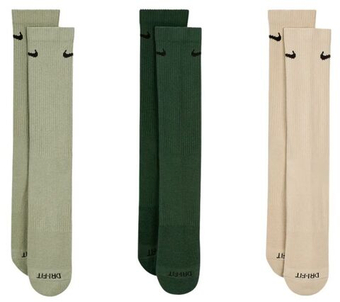 Теннисные носки Nike Everyday Plus Cushioned Training Crew 3P - разноцветный