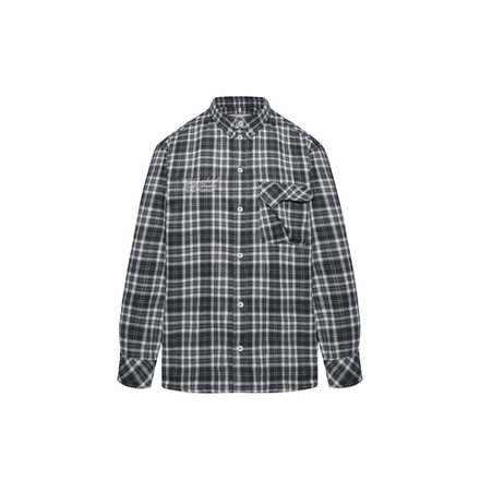 Рубашка Called a Garment Human Flannel Shirt "Black"