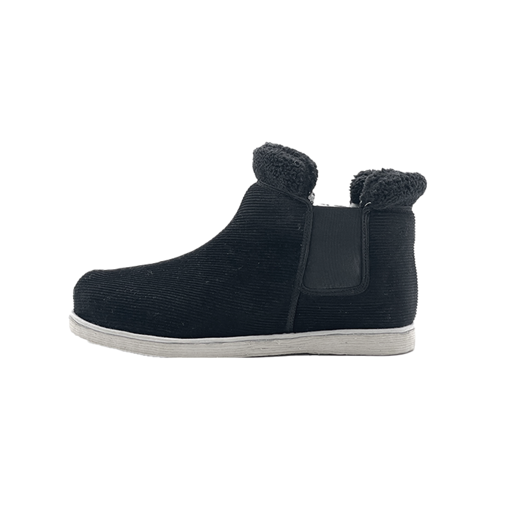 Neiliansheng Corduroy Short Chelsea Boots Men"s Black