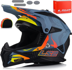 Мотошлем LS2 MX708 Fast II Wash, темно-серый, матовый