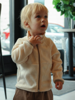 Флисовая куртка на молнии Mjölk Ivory