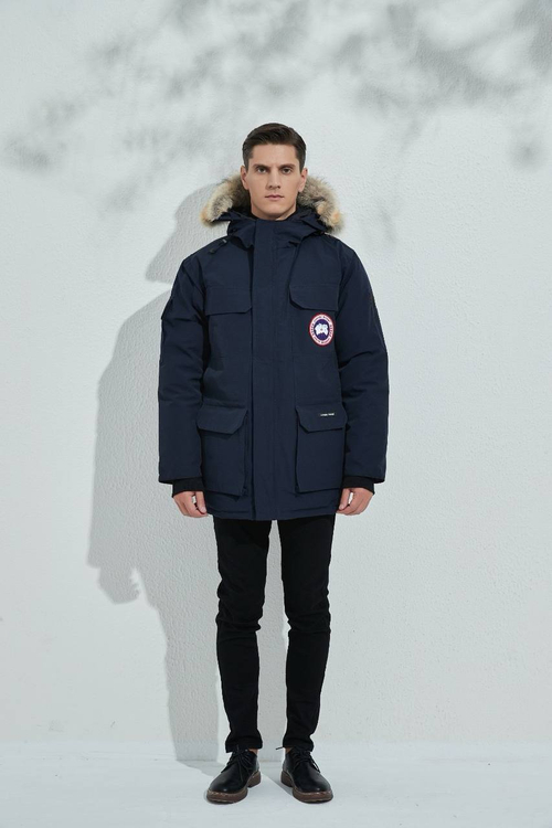 Темно-синяя пуховая парка Expedition Canada Goose премиум класса