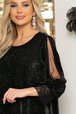 Платье "Яна" (бархат блэк) П4588 LT Collection (Акция)