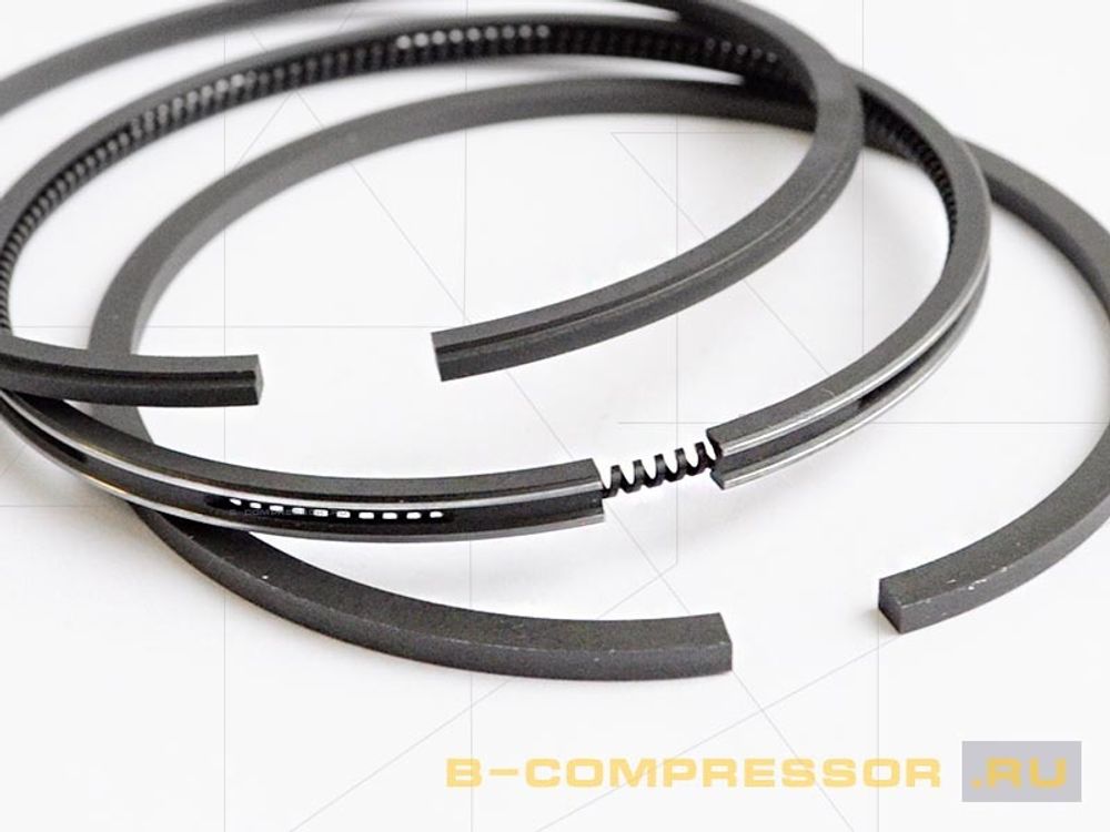 Комплект поршневых колец СБ4 D.80 LB50/75 фото вблизи