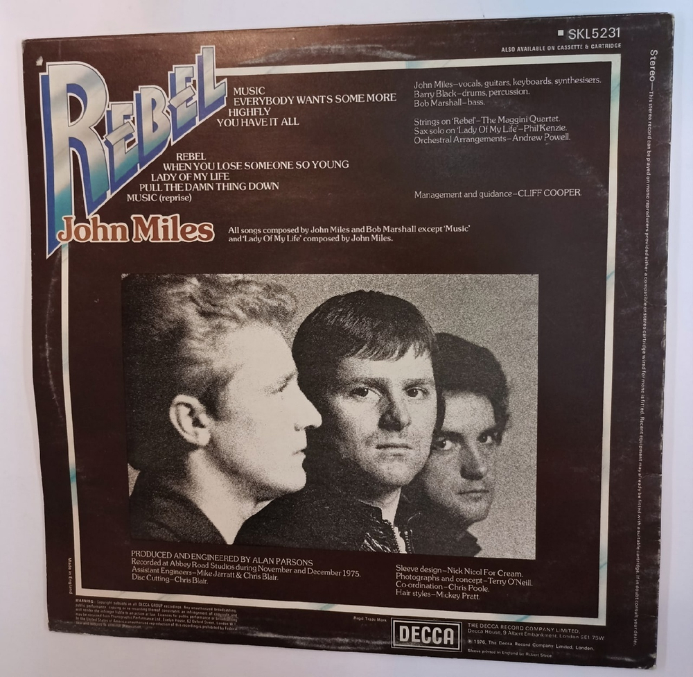 John Miles Rebel (UK 1976)