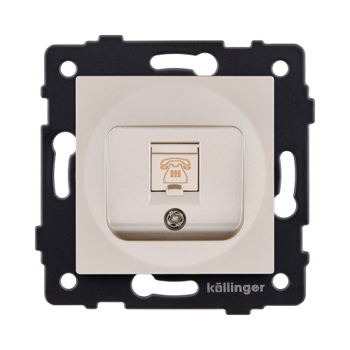 Розетка телефонная RJ11, золотой Kollinger REA-009GD для Aspekt, Eleganz, Reflex