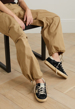 Кеды Женские GOLDEN GOOSE Superstar distressed leather-trimmed suede sneakers