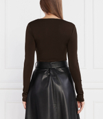 Боди GUESS - коричневый(W2BP64 KBEL2)