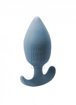 Анальная пробка со смещенным центром тяжести Flash Gleam (Цвет: синий)
