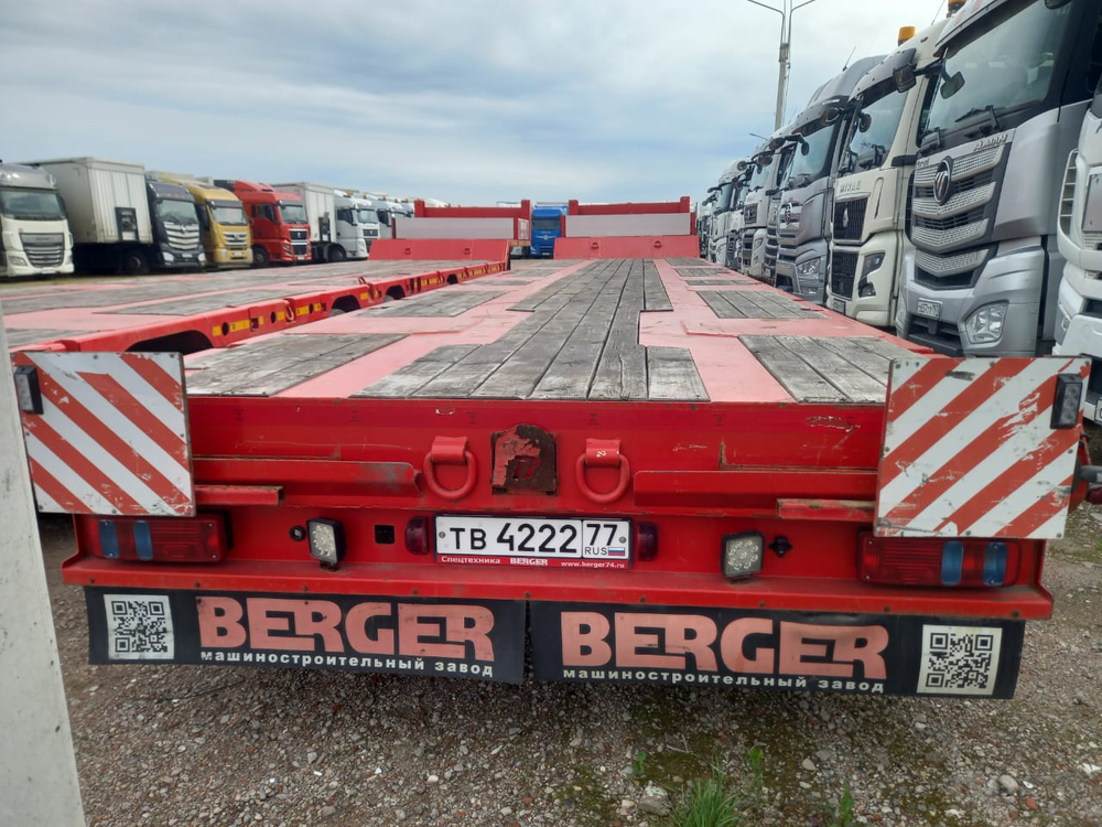 БЕРГЕР 9854* Полуприцеп тяжеловоз 4 оси 9854-0000050-04 (Раздвижной)