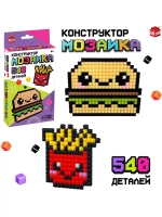 Конструктор мозаика Pixi. Бургеры, 540 деталей