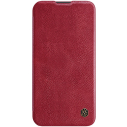 Кожаный чехол-книжка Nillkin Leather Qin Pro c защитой камеры для iPhone 14 Pro Max