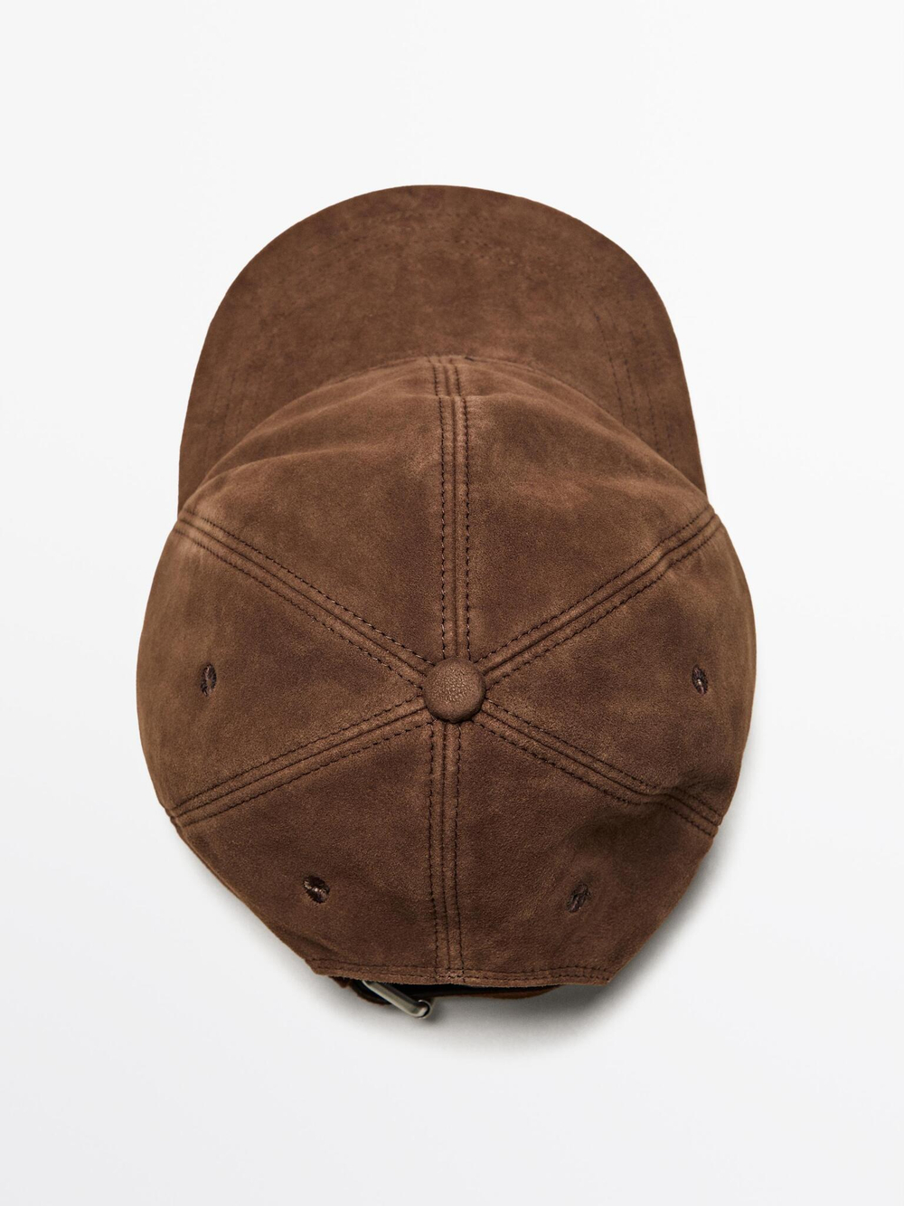 Massimo Dutti Замшевая кепка, коричневый