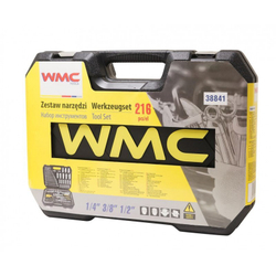 Набор инструментов 216пр. 1/4", 3/8", 1/2" WMC TOOLS 38841