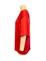 Футболка овер шелковая