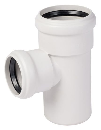 Тройник Ostendorf Skolan dB SKEA 110/58 мм, 87° канализационный (335420)