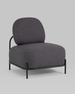 Кресло Стоун рогожка тёмно-серый